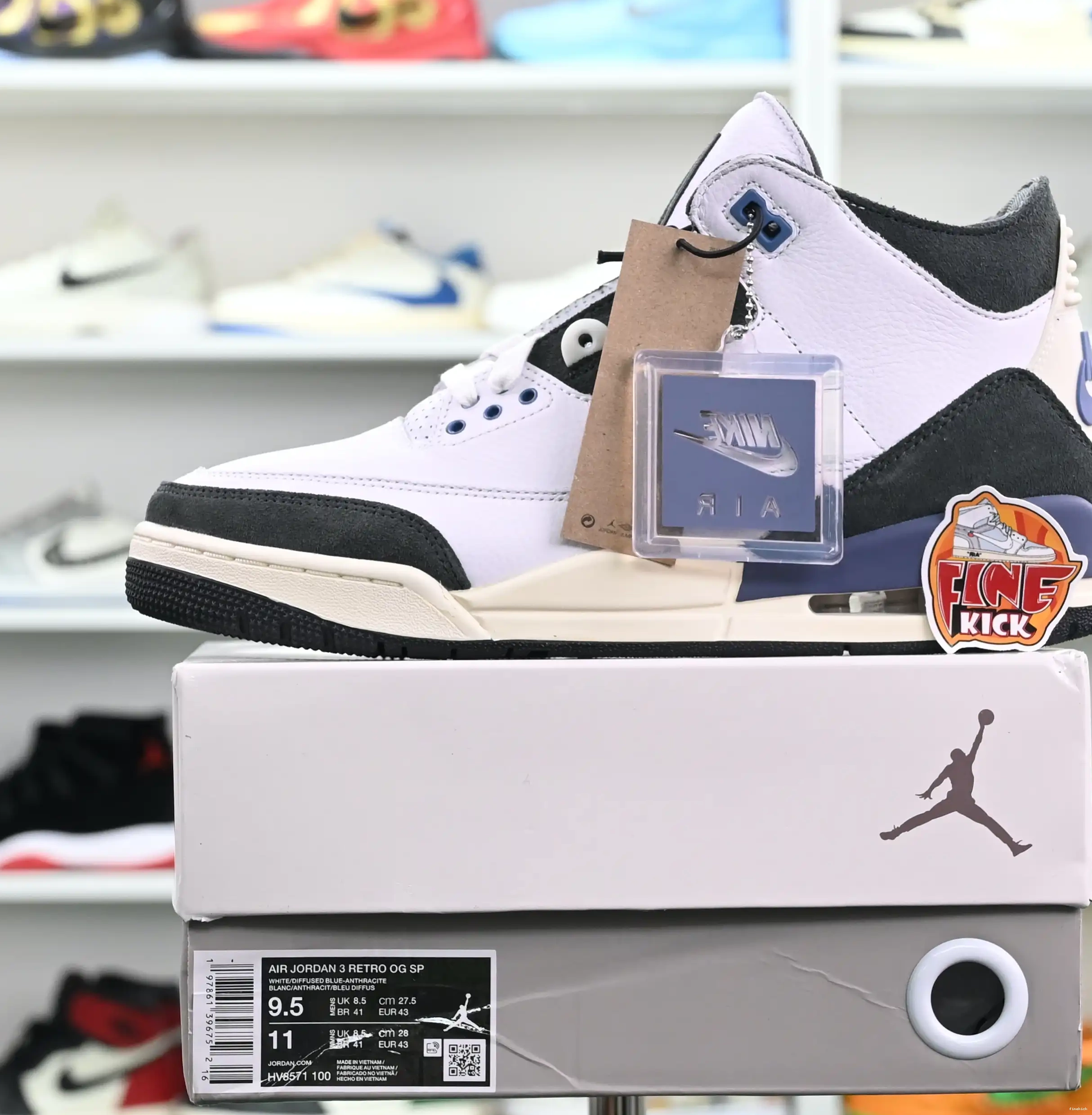 Jordan Jordan3“DIFFUSED Maniére BLUE” A Air Ma x 0403